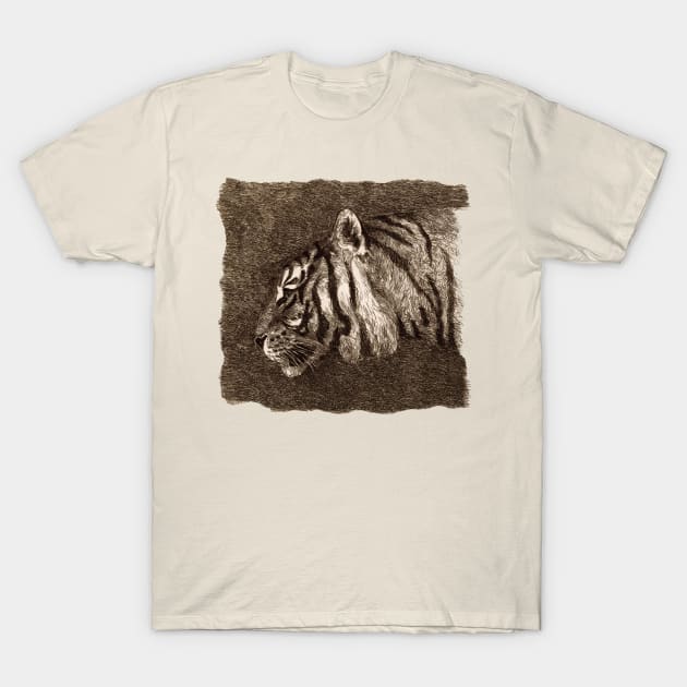 Tiger Portrait T-Shirt by UndiscoveredWonders